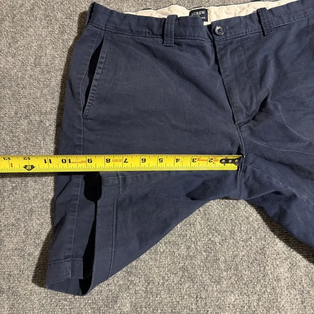 J.CREW Cotton Chino Shorts Mens Size 33 Blue 9